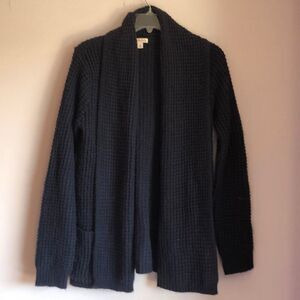 3/$15 Merona cable knit sweater. This is a Navy blue sweater.
